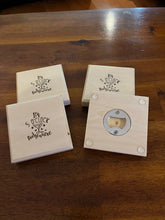 Load image into Gallery viewer, Set of 4 Engraved WhiteWood Drink Coasters with Bottle Opener