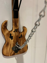 Load image into Gallery viewer, Handcrafted Guitar Shaped Folding Wall Mounted Hook & Ring Toss Game