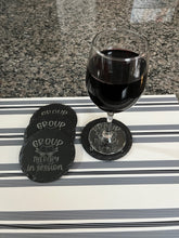 Load image into Gallery viewer, Engraved Slate Coasters - Group Therapy In Session