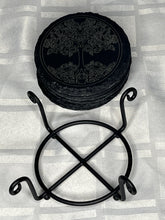Load image into Gallery viewer, Laser Engraved Slate Drink Coasters - Tree Of Life - Set of 6