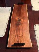 Load image into Gallery viewer, Handcrafted Solid Walnut Serving/Charcuterie Tray