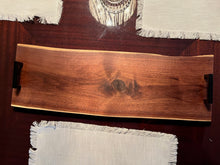 Load image into Gallery viewer, Handcrafted Solid Walnut Serving/Charcuterie Tray
