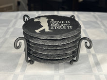 Load image into Gallery viewer, Laser Engraved Golf Slate Coasters