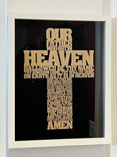 Load image into Gallery viewer, Framed Laser Cut Lords Prayer Crosses