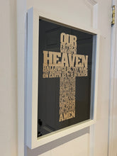 Load image into Gallery viewer, Framed Laser Cut Lords Prayer Crosses