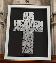 Load image into Gallery viewer, Framed Laser Cut Lords Prayer Crosses