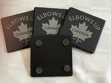 Load image into Gallery viewer, Elbows Up Canada Laser Engraved Drink Coasters