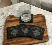 Load image into Gallery viewer, Elbows Up Canada Laser Engraved Drink Coasters