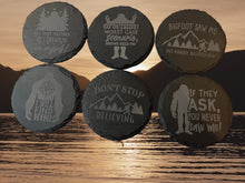 Load image into Gallery viewer, Set of 6 Sale Bigfoot Coasters