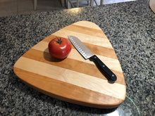 Load image into Gallery viewer, Handcrafted Guitar Pick Shaped Chopping Board