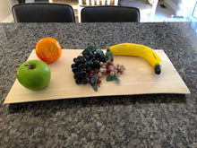 Load image into Gallery viewer, Set of 2 Handcrafted, Live Edge Poplar Wood Charcuterie Boards