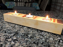 Load image into Gallery viewer, Handcrafted Multi-Wood Team Light Holder