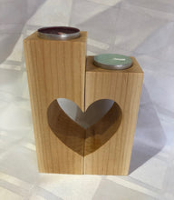 Load image into Gallery viewer, Handcrafted Heart Tea Light Candle Holder