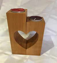 Load image into Gallery viewer, Handcrafted Heart Tea Light Candle Holder