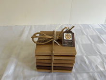 Load image into Gallery viewer, Set of 6 Handcrafted Solid Walnut Coasters