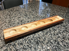 Load image into Gallery viewer, Handcrafted Long Multi-Wood Tea Light Holder