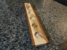 Load image into Gallery viewer, Handcrafted Long Multi-Wood Tea Light Holder