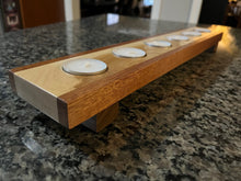 Load image into Gallery viewer, Handcrafted Long Multi-Wood Tea Light Holder