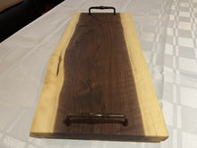 Load image into Gallery viewer, Live Edge Walnut Serving Tray with Handles