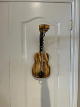 Load image into Gallery viewer, Handcrafted Acoustic Guitar Shaped Folding Wall Mounted Hook & Ring Toss Game