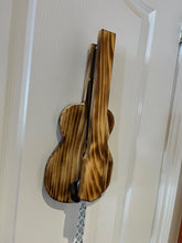 Load image into Gallery viewer, Handcrafted Acoustic Guitar Shaped Folding Wall Mounted Hook & Ring Toss Game