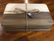 Load image into Gallery viewer, Set of 3 Unique Poplar Hardwood Cheese Boards