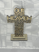 Load image into Gallery viewer, Laser Cut Lords Prayer Cross
