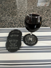 Load image into Gallery viewer, Engraved Slate Coasters - Group Therapy In Session
