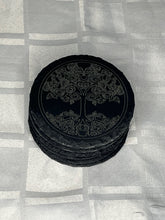 Load image into Gallery viewer, Laser Engraved Slate Drink Coasters - Tree Of Life - Set of 6
