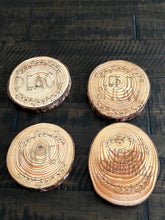 Load image into Gallery viewer, Engraved Wood Christmas Coasters
