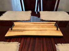Load image into Gallery viewer, FREE SHIPPING!! NO TAX!!! Handcrafted 20&quot; Live Edge Maple Serving Board
