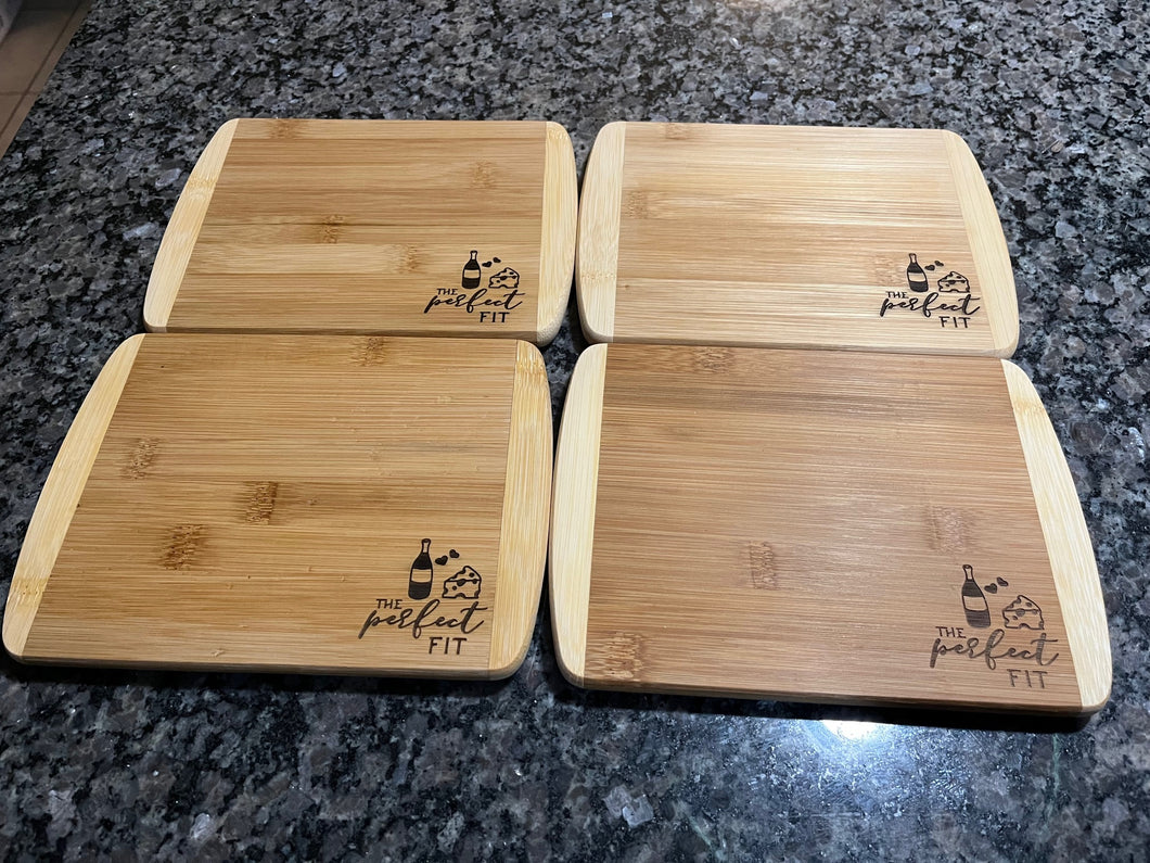 Laser Engraved Mini Cheese Boards - Set of 4