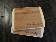 Load image into Gallery viewer, Set of 2 Laser Engraved/Personalized Mini Cheese Boards
