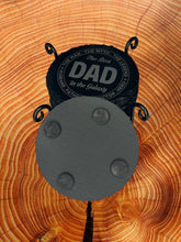 Load image into Gallery viewer, Laser Engraved Slate Drink Coasters for Dad
