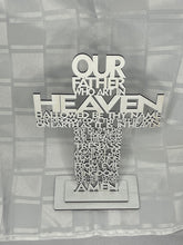 Load image into Gallery viewer, Laser Cut Lords Prayer Cross
