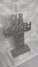 Load and play video in Gallery viewer, Laser Cut Lords Prayer Cross
