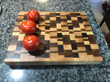 Load image into Gallery viewer, Handcrafted End-Grain Heirloom Chaotic Chopping Board
