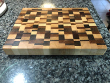 Load image into Gallery viewer, Handcrafted End-Grain Heirloom Chaotic Chopping Board
