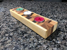 Load image into Gallery viewer, Handcrafted Multi-Wood Tea Light Holder
