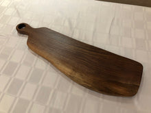 Load image into Gallery viewer, Handcrafted 24&quot; Walnut Live Edge Charcuterie/Serving Board
