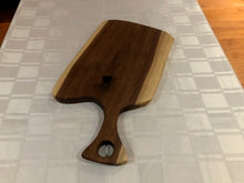 Load image into Gallery viewer, Handcrafted 18 1/2&quot; Walnut Live Edge Charcuterie/Serving Board
