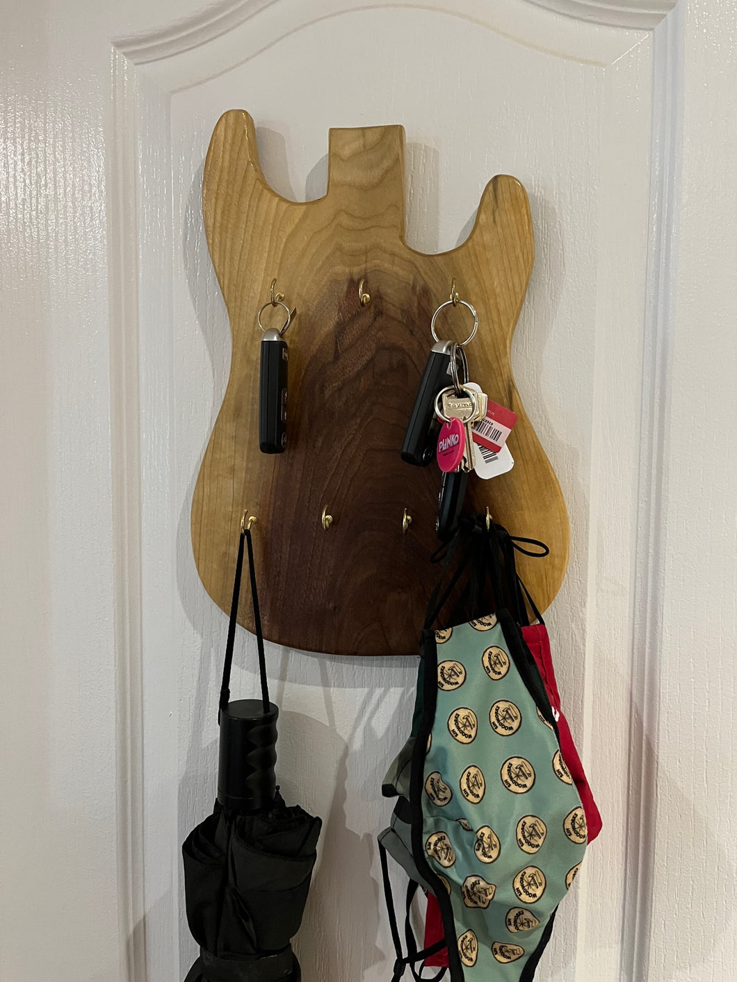 Unique Guitar Shaped Key/Umbrella Hanger