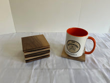 Load image into Gallery viewer, Set of 6 Handcrafted Solid Walnut Coasters
