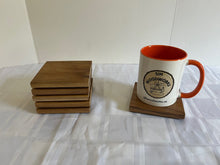 Load image into Gallery viewer, Set of 6 Handcrafted Solid Light Walnut Coasters
