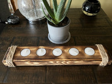 Load image into Gallery viewer, Rustic 3 or 5 Light Tealight Candle Holder
