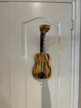 Load image into Gallery viewer, Handcrafted Acoustic Guitar Shaped Folding Wall Mounted Hook &amp; Ring Toss Game
